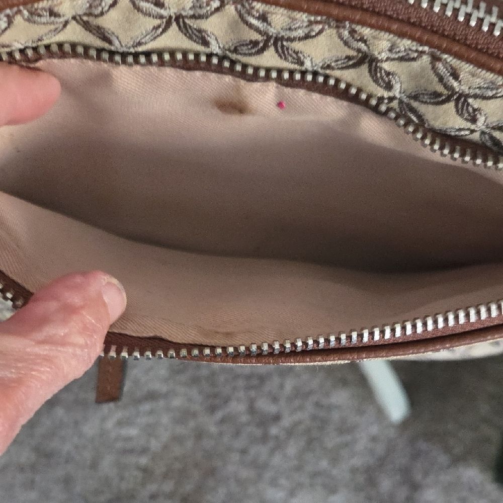 Brown Patterned Crossbody Bag - Picture 6 of 11